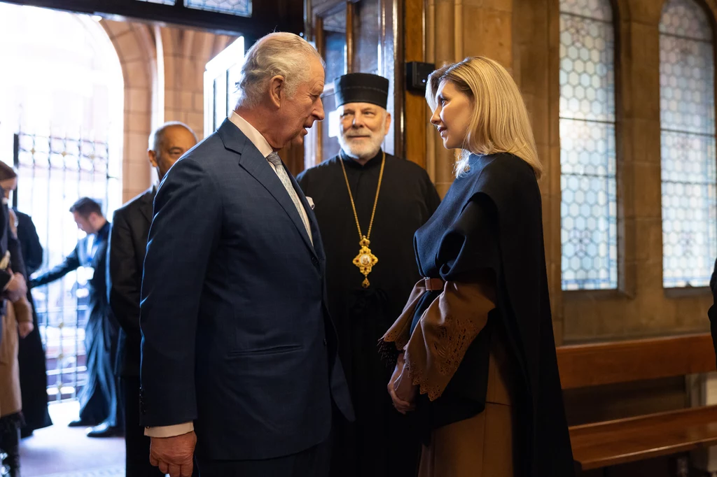 Spotkanie Ołeny Zełenskiej i Karola III Spotkanie Ołeny Zełenskiej i Karola III