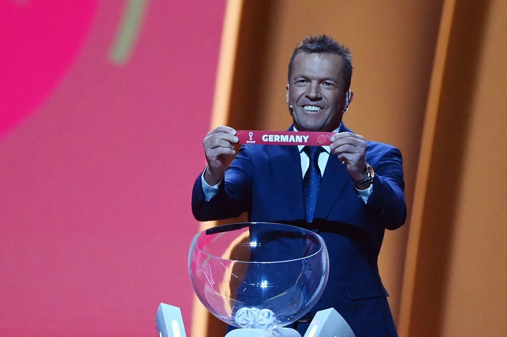 Lothar Matthäus podczas ceremonii losowania mundialu Lothar Matthäus podczas ceremonii losowania mundialu