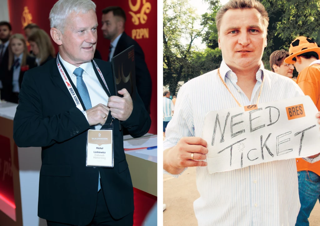 Michał Listkiewicz przytoczył sytuację z przyszłości. W 2006, pod stadionem, biletów na mecz mundialu szukał Czesław Michniewicz Michał Listkiewicz przytoczył sytuację z przyszłości. W 2006, pod stadionem, biletów na mecz mundialu szukał Czesław Michniewicz
