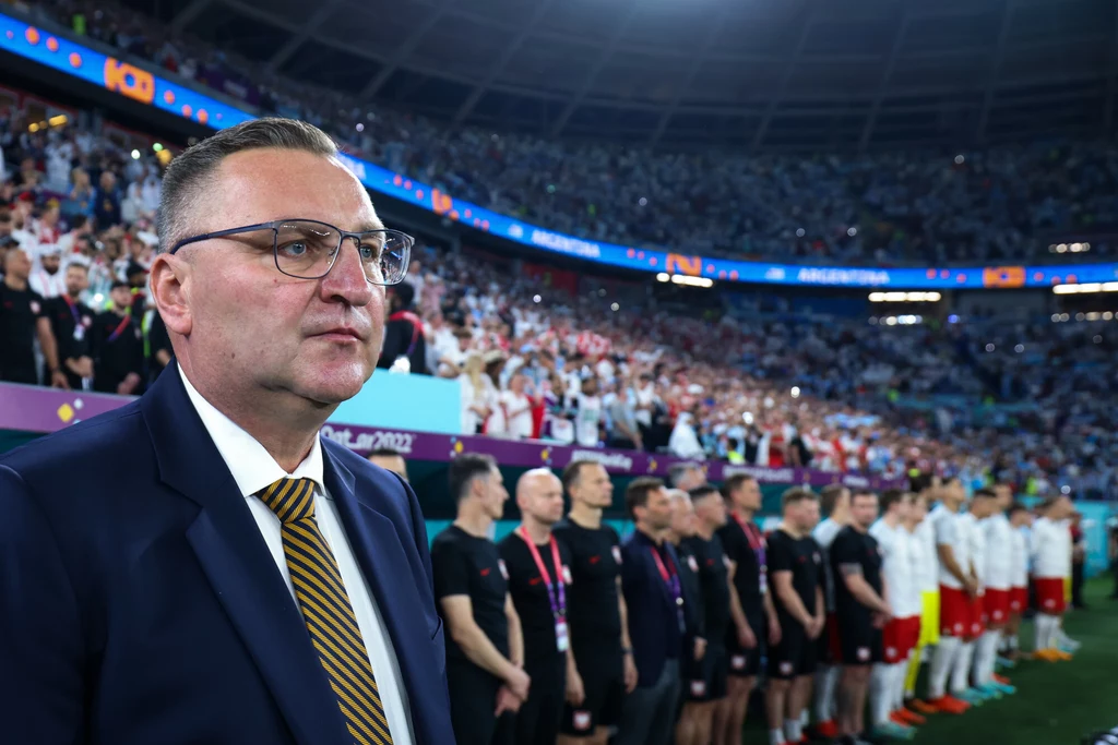 Czesław Michniewicz i reprezentacja Polski przed meczem z Argentyną Czesław Michniewicz i reprezentacja Polski przed meczem z Argentyną