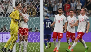 Wojciech Szczęsny cieszący się z obronionego rzutu karnego Lionela Messiego. Wielką radością zareagowali także ukraińscy komentatorzy