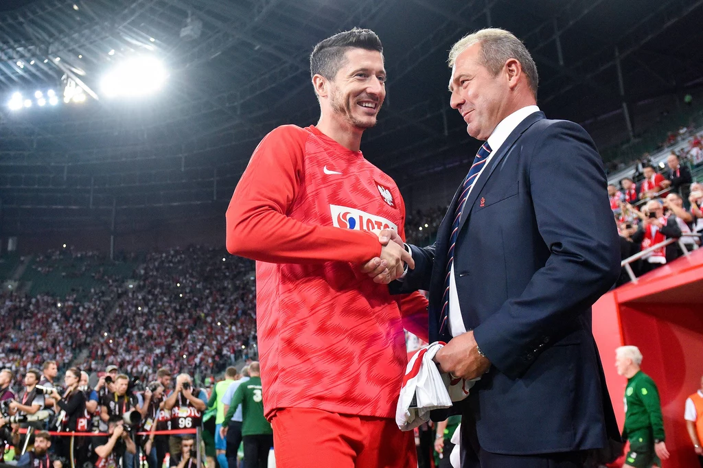 Robert Lewandowski i Marek Koźmiński