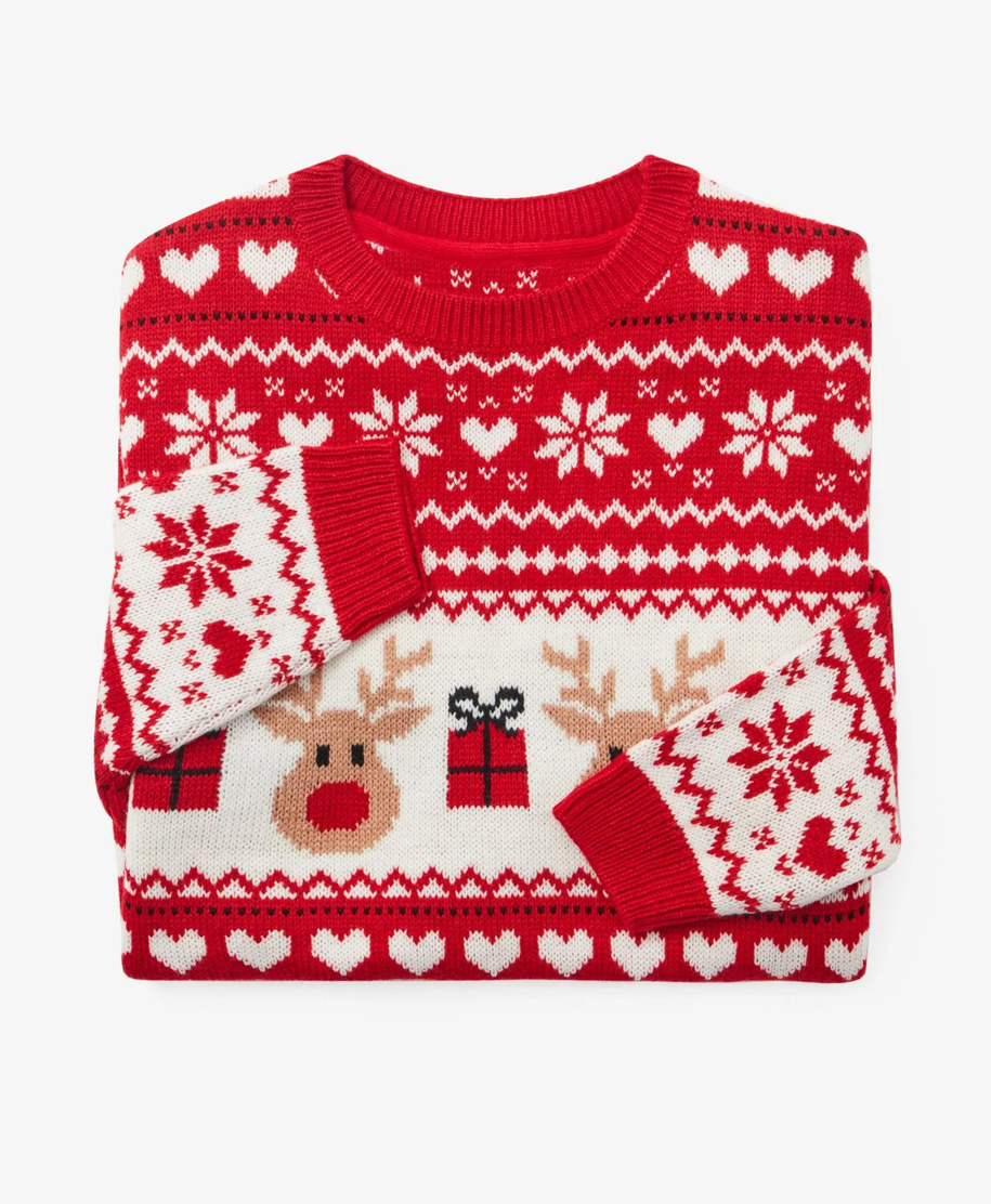 sweter w świąteczne wzory Pepco