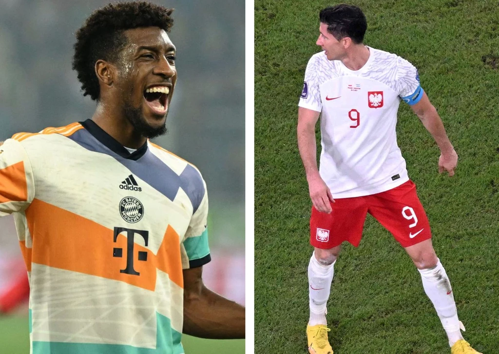 Robert Lewandowski i Kingsley Coman Robert Lewandowski i Kingsley Coman