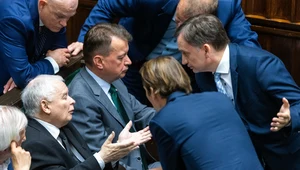 Jarosław Kaczyński i Zbigniew Ziobro w Sejmie