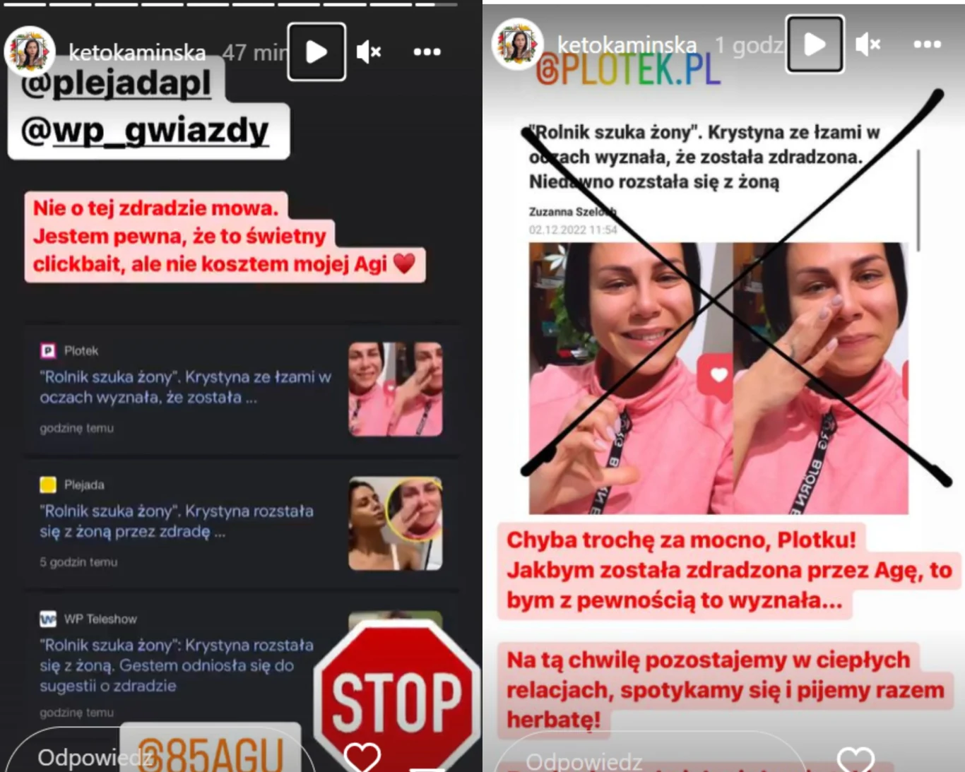 Krystyna Kamińska ostro o publikacjach na temat zdrady