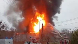 Białystok. Pożar hali sportowej