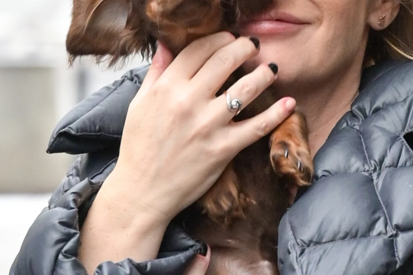 Małgorzata Ohme z narzeczonym i psem na zakupach