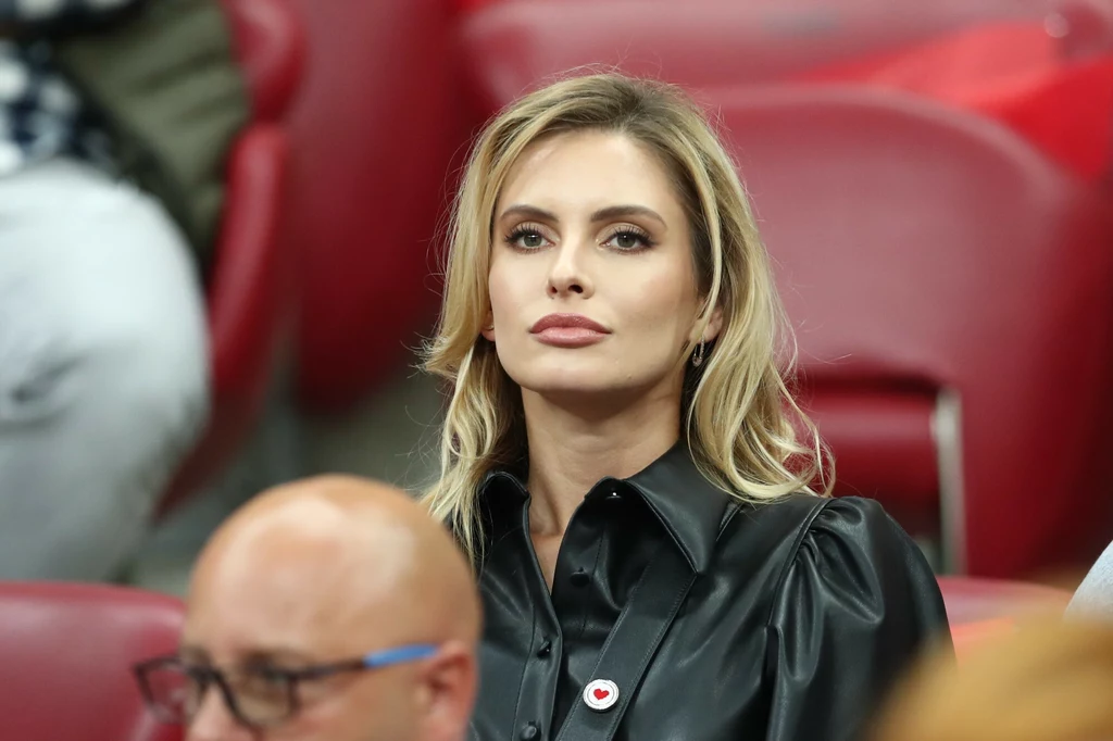 Dominika Grosicka i inne partnerki piłkarzy stawiły się na stadionie w Katarze