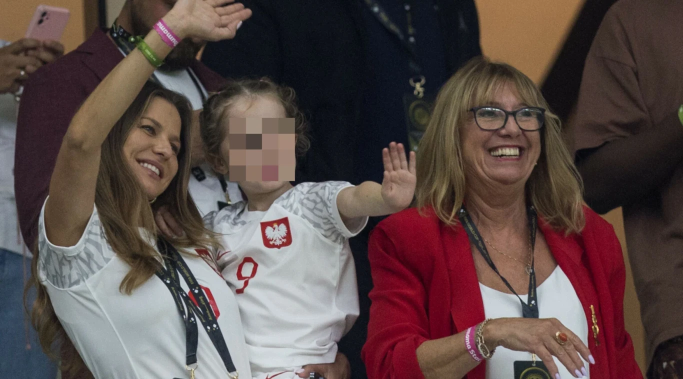 Anna Lewandowska z córką i teściową Anna Lewandowska z córką i teściową