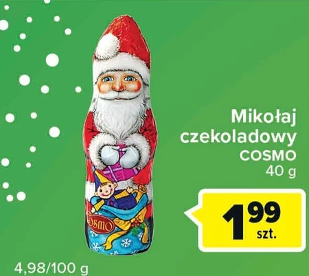 Mikołaj z czekolady Cosmo