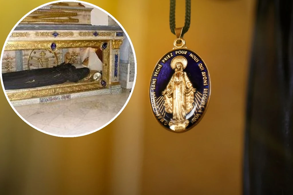 św. Katarzyna otrzymała podczas objawienia wizję świętego medalika 