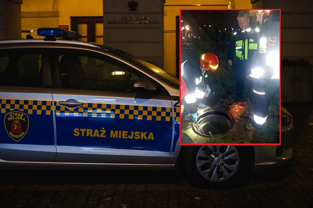 W Warszawie znaleziono zakleszczonego w kanale ciepłowniczym mężczyznę