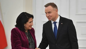 Prezydent Andrzej Duda i prezydent Gruzji Salome Zurabiszwili