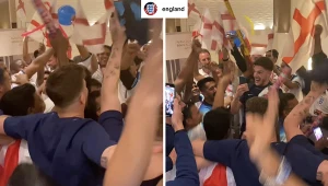 Confetti, tańce i okrzyki. Tak Anglicy świętowali awans do ćwierćfinału