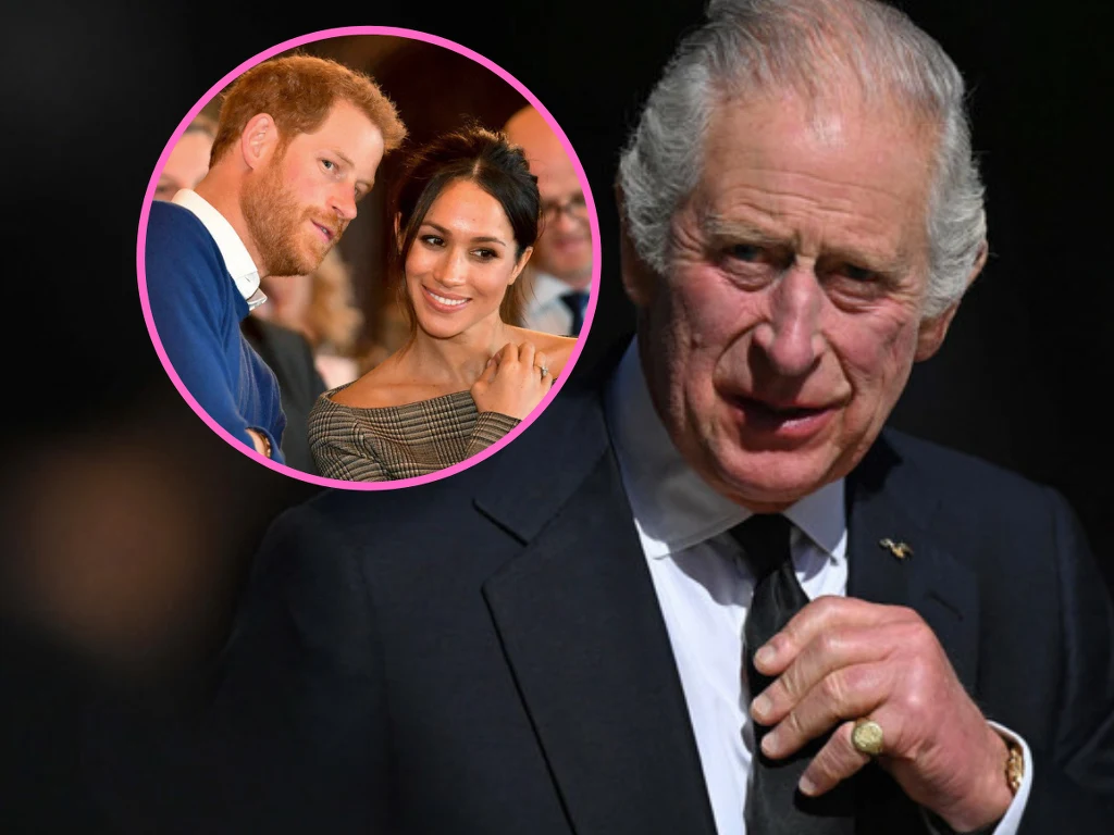 Król Karol III, książę Harry i Meghan