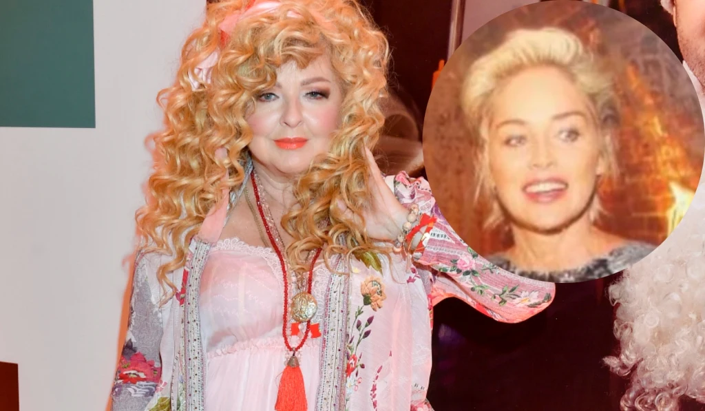 Magda Geslser, Sharon Stone, fot. https://www.facebook.com/magda.gessler.75/
