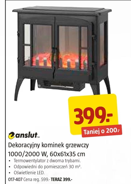 Kominek elektryczny Anslut