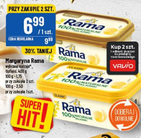 Rama Margaryna 100 % roślinna 450 g