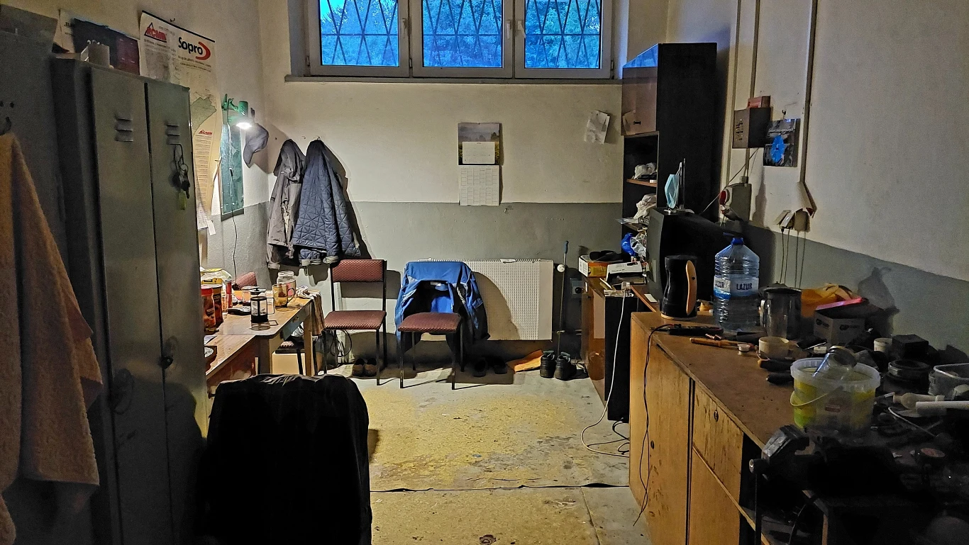 Kotłownia, w której przed zaginięciem przebywał Krzysztof Pyka