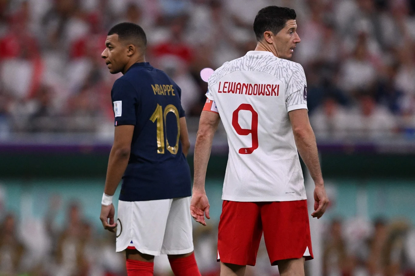 Kylian Mbappe i Robert Lewandowski Kylian Mbappe i Robert Lewandowski