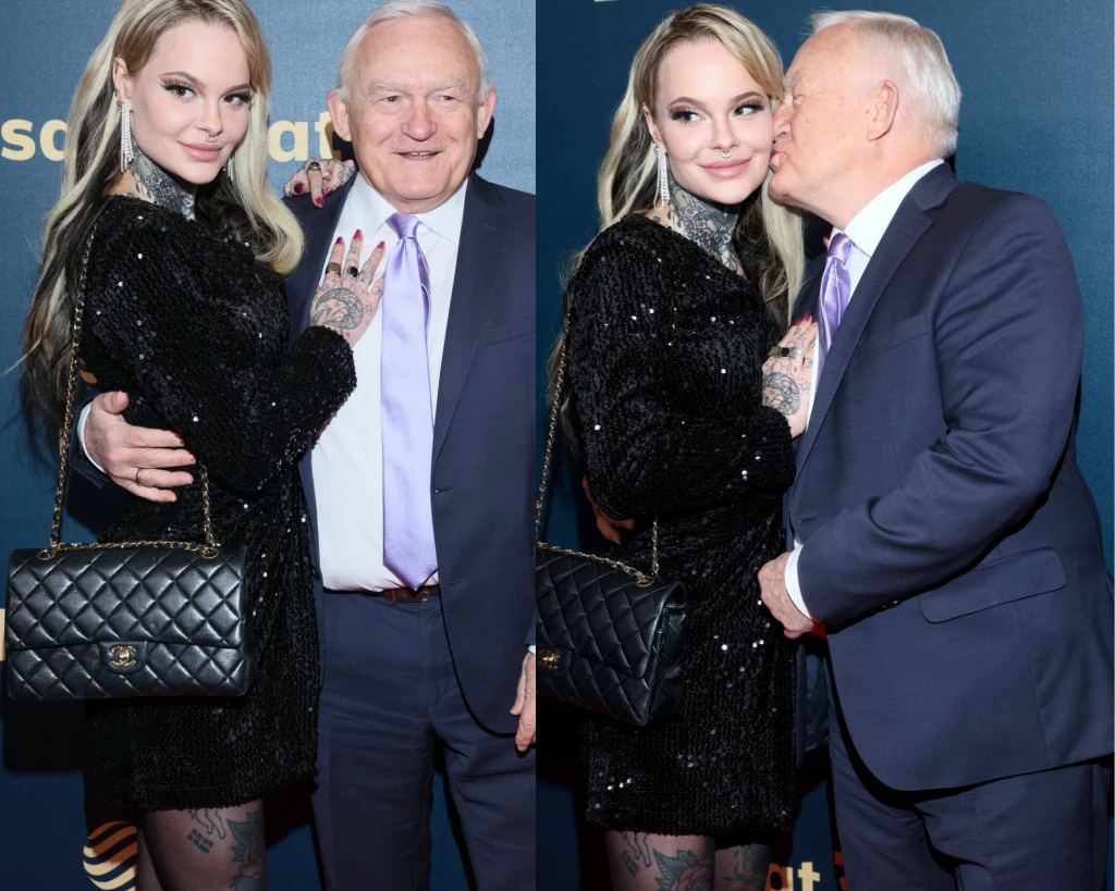 Leszek Miller towarzyszy wnuczce Monice Miller na uroczystej gali z okazji jubileuszu Telewizji Polsat