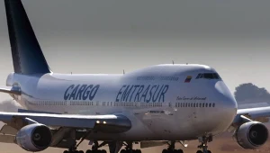Boeing 747-300 w barwach linii Emtrasur Cargo z Wenezueli