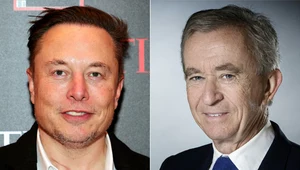 Bernard Arnault (z prawej) wyprzedził Elona Muska na liście najbogatszych
