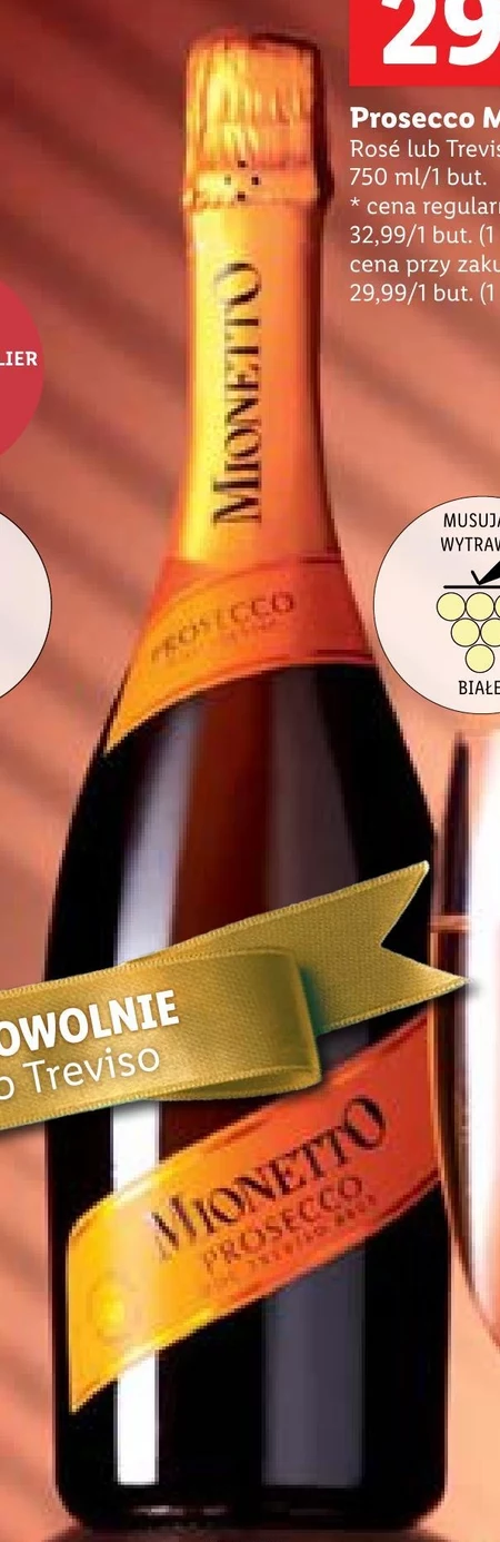 Mionetto Prosecco DOC Treviso Brut Wino wytrawne musujące włoskie 750 ml