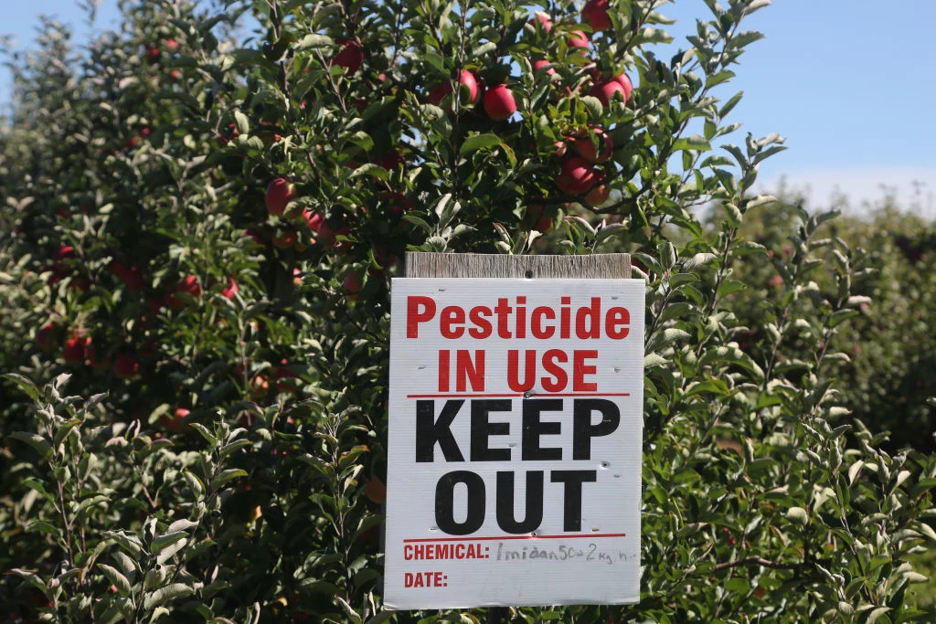 Opryski pestycydami muszą odbywać się w specjalnej odzieży i przez wykwalifikowane osoby