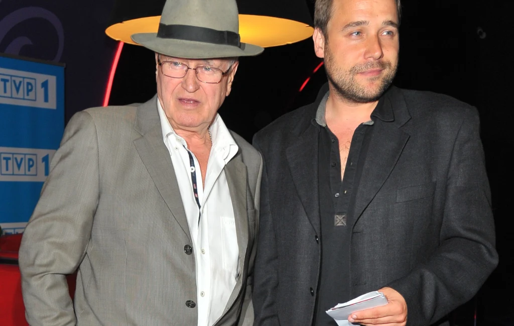 Jan Nowicki z synem Łukaszem