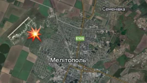 Potężna eksplozja na lotnisku w Melitopolu