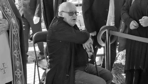 Jan Nowicki na cmentarzu