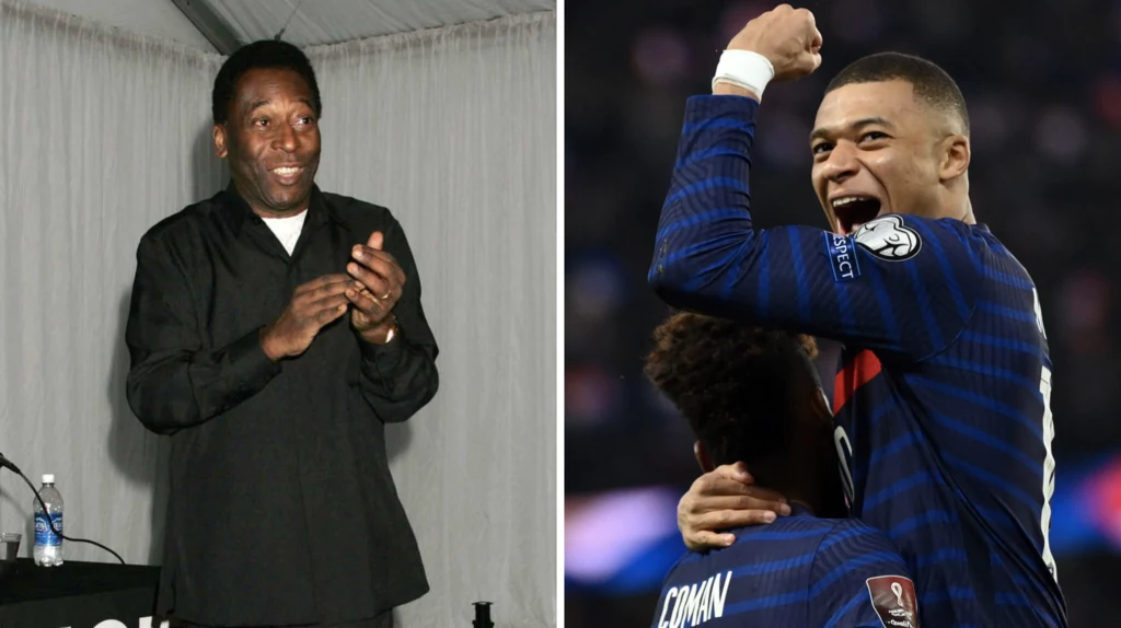 Pele pogratulował Mbappe pobicia rekordu świata na mundialu w Katarze Pele pogratulował Mbappe pobicia rekordu świata na mundialu w Katarze