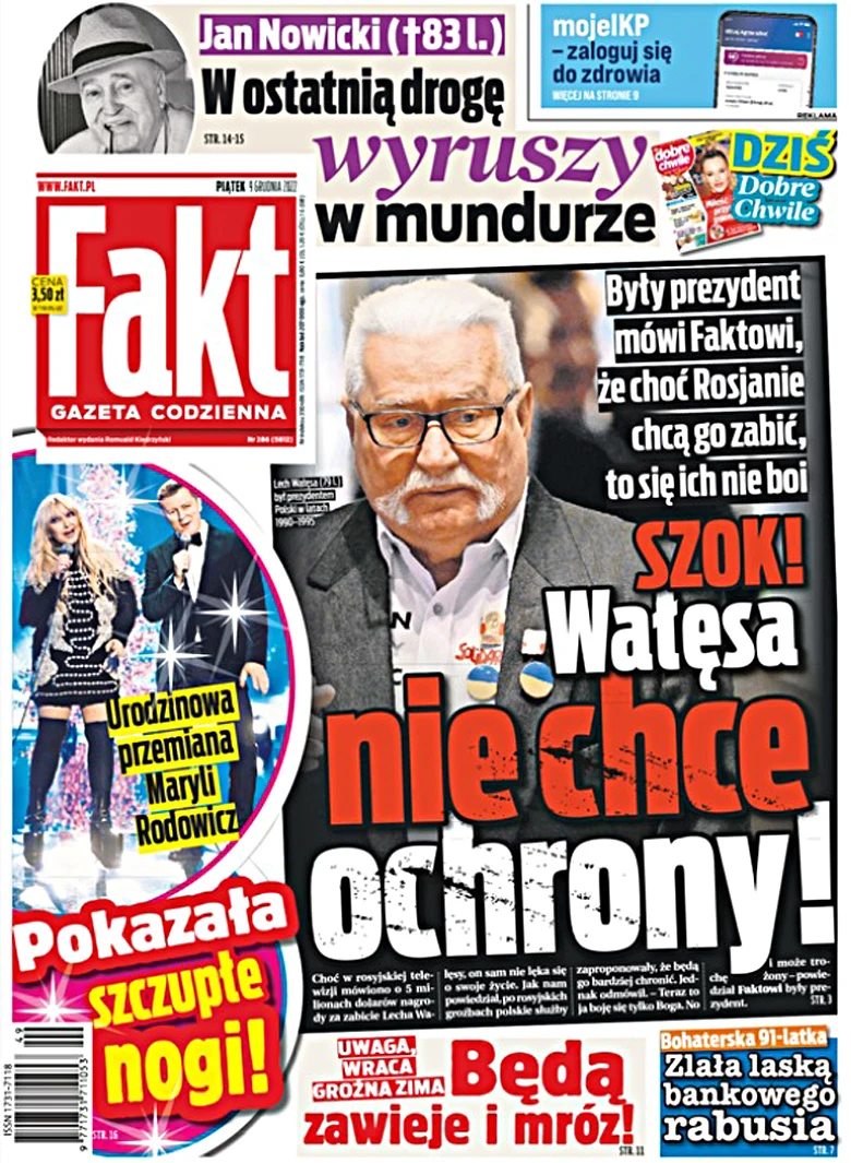 Nogi Maryli na okładce "Super Expressu" Nogi Maryli na okładce "Super Expressu"