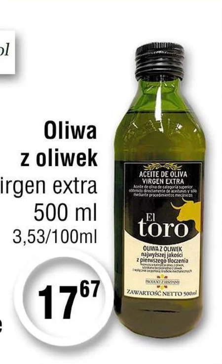 Oliwa z oliwek El Toro Rojo