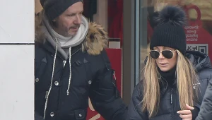 Małgorzata Rozenek i Radosław Majdan na spacerze i zakupach z Heniem