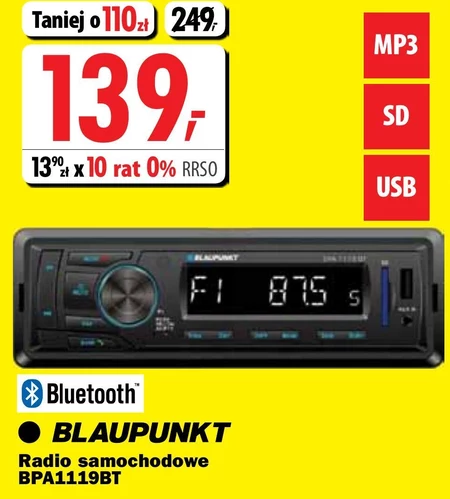 Radio samochodowe Blaupunkt