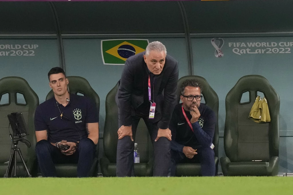 Trener Tite na ławce Brazylii Trener Tite na ławce Brazylii