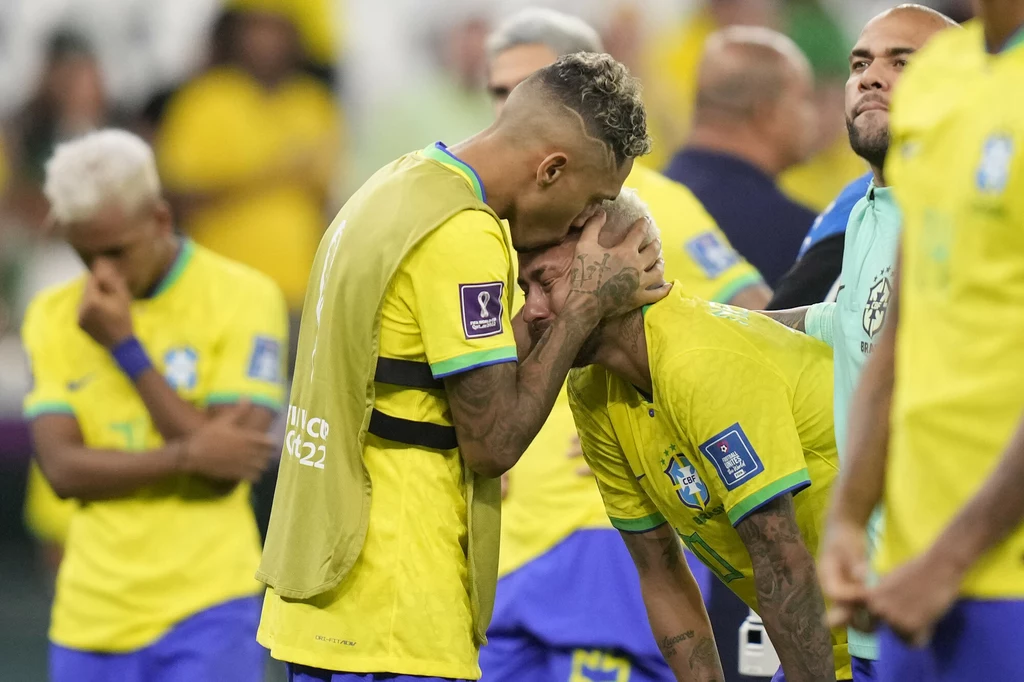 Łzy Brazylii po odpadnięciu z mundialu 2022 Łzy Brazylii po odpadnięciu z mundialu 2022