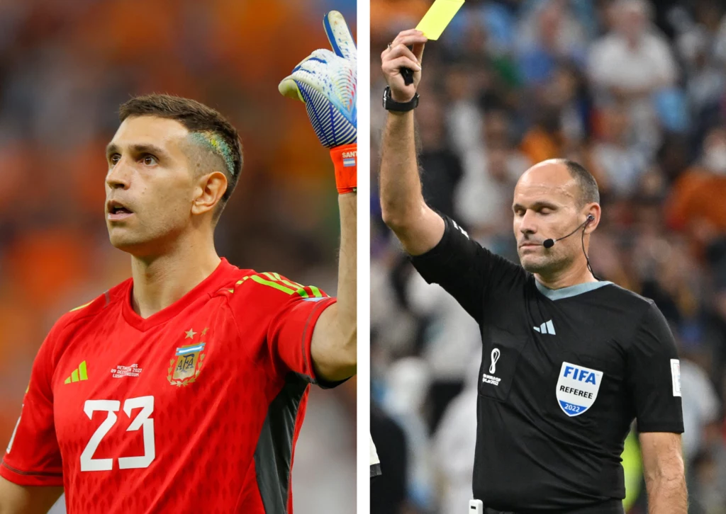 Emiliano Martinez w pomeczowym wywiadzie nie oszczędził surowej oceny Mateu Lahozowi Emiliano Martinez w pomeczowym wywiadzie nie oszczędził surowej oceny Mateu Lahozowi