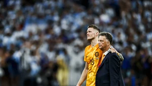 Louis Van Gaal podczas meczu Holandii z Argentyną