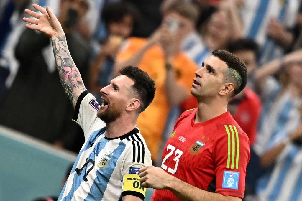 Lionel Messi i Emiliano Martinez Lionel Messi i Emiliano Martinez