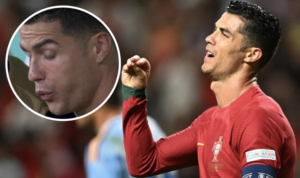 Cristiano Ronaldo wymownie zareagował na bramkę Marokańczyków Cristiano Ronaldo wymownie zareagował na bramkę Marokańczyków
