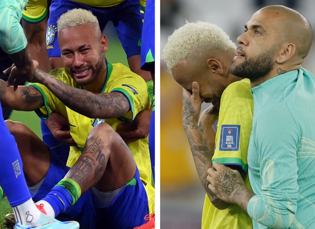 Mistrzostwa świata w Katarze 2022. Zapłakany Neymar po porażce reprezentacji Brazylii Mistrzostwa świata w Katarze 2022. Zapłakany Neymar po porażce reprezentacji Brazylii