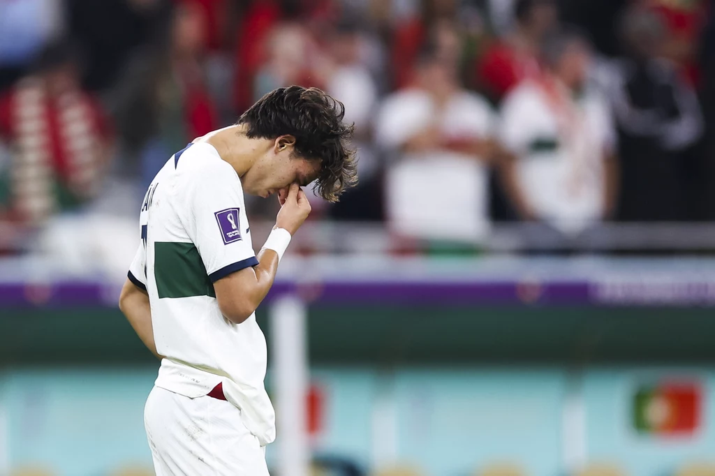 Mundial 2022. Portugalia odpadła w ćwierćfinale z Marokiem, na zdjęciu Joao Felix Mundial 2022. Portugalia odpadła w ćwierćfinale z Marokiem, na zdjęciu Joao Felix