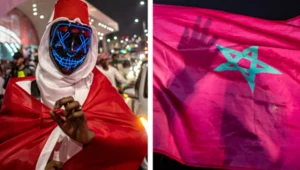Katar 2022. Kibice reprezentacji Maroka po pokonaniu Portugalii wyszli na ulice
