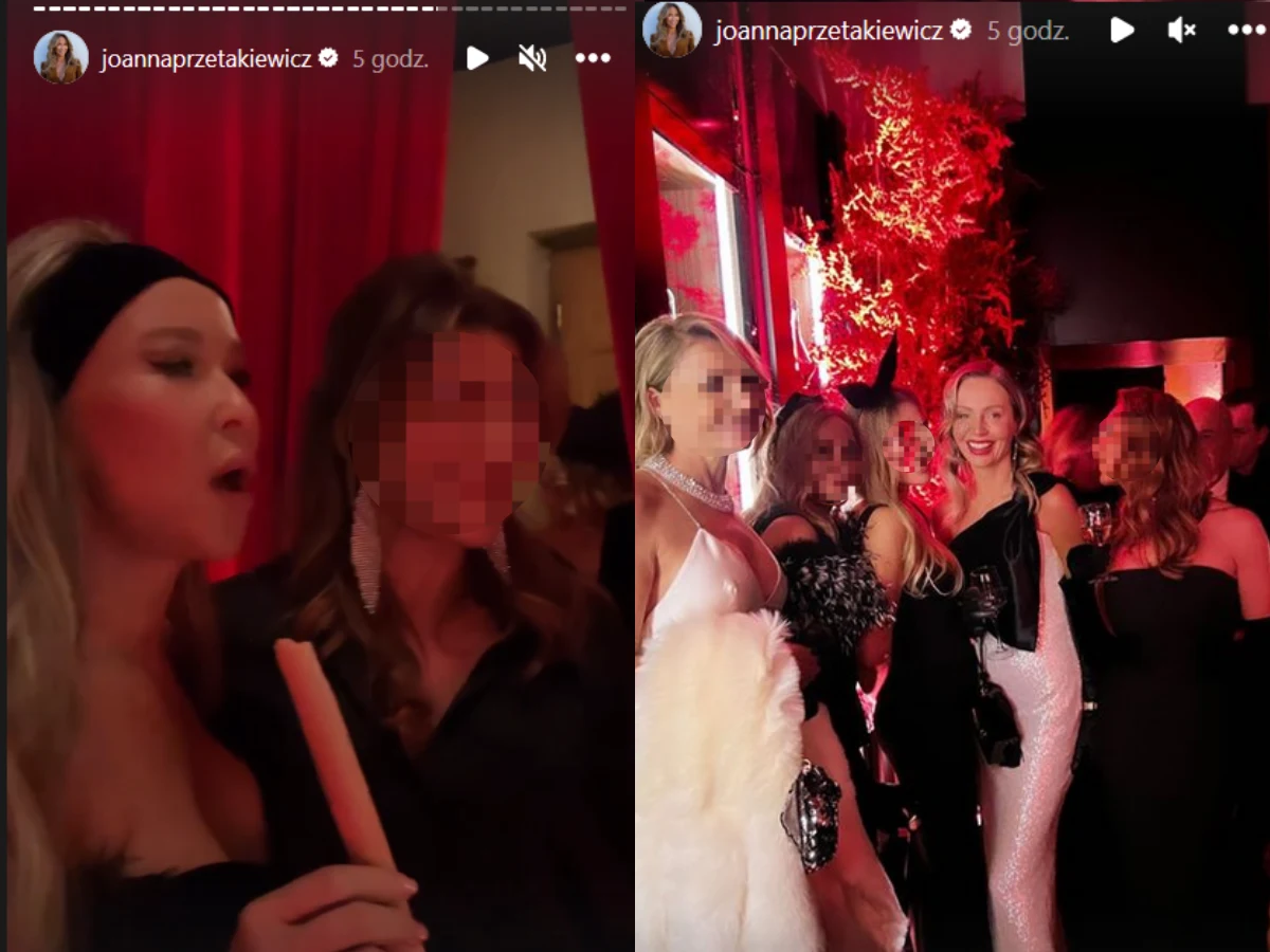 Joanna ochoczo pozowała z zaprosoznymi do zdjęć Joanna ochoczo pozowała z zaprosoznymi do zdjęć