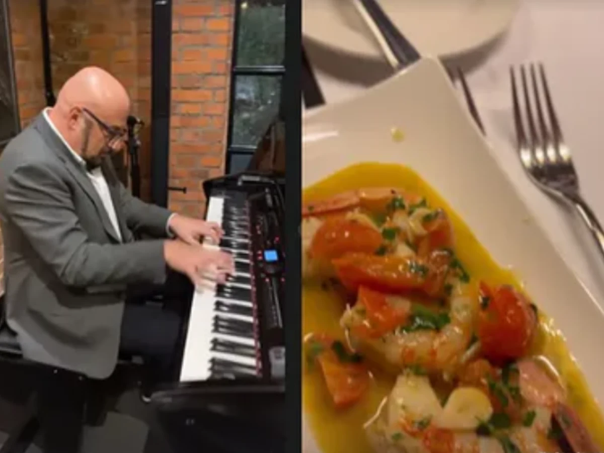 W restauracji Mateusza Gesslera nie zabrakło pysznych dań i muzycznych atrakcji