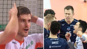 Spotkanie w Jastrzębiu-Zdroju stało na świetnym poziomie. Po niektórych akcjach Trevor Clevenot (po lewej) aż nie dowierzał, ale górą była ZAKSA